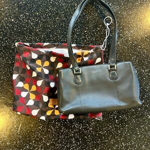 Black Leather Shoulder Bag